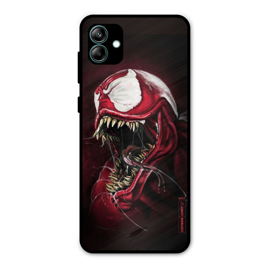 Red Venom Artwork Metal Back Case for Galaxy A04