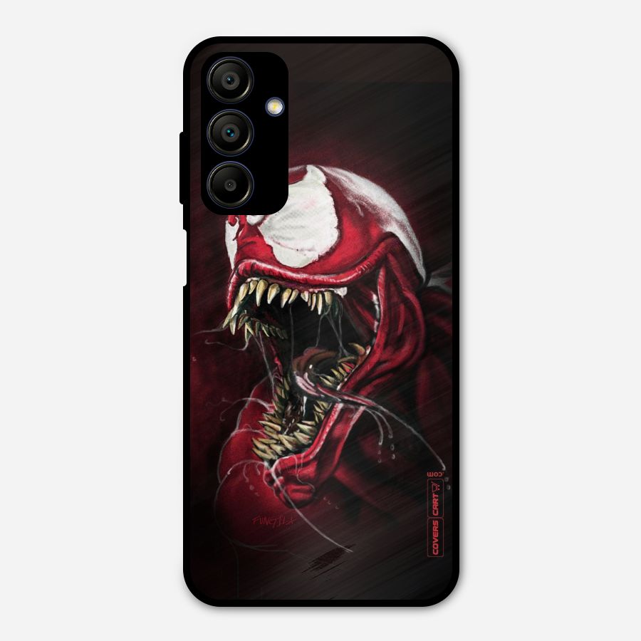 Red Venom Artwork Metal Back Case for Galaxy A15 5G