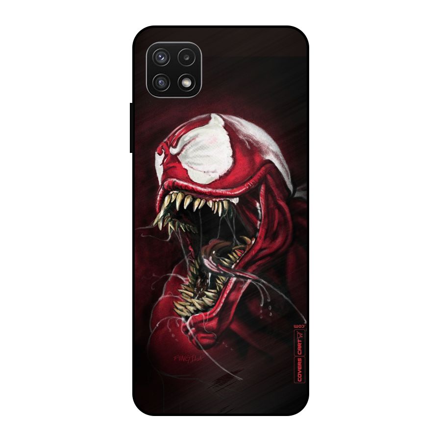 Red Venom Artwork Metal Back Case for Galaxy A22 5G