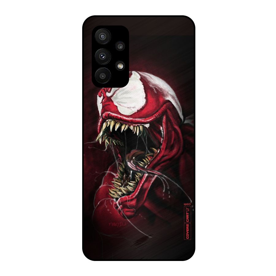 Red Venom Artwork Metal Back Case for Galaxy A23