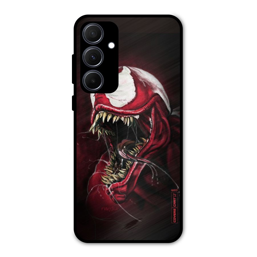 Red Venom Artwork Metal Back Case for Galaxy A35
