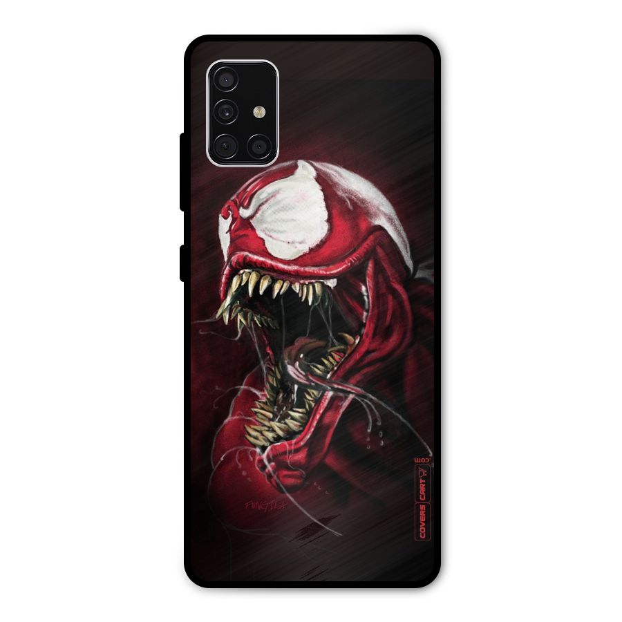 Red Venom Artwork Metal Back Case for Galaxy A51