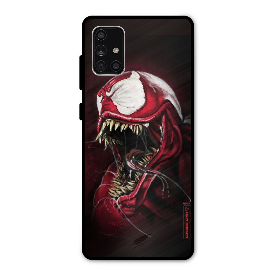 Red Venom Artwork Metal Back Case for Galaxy A71