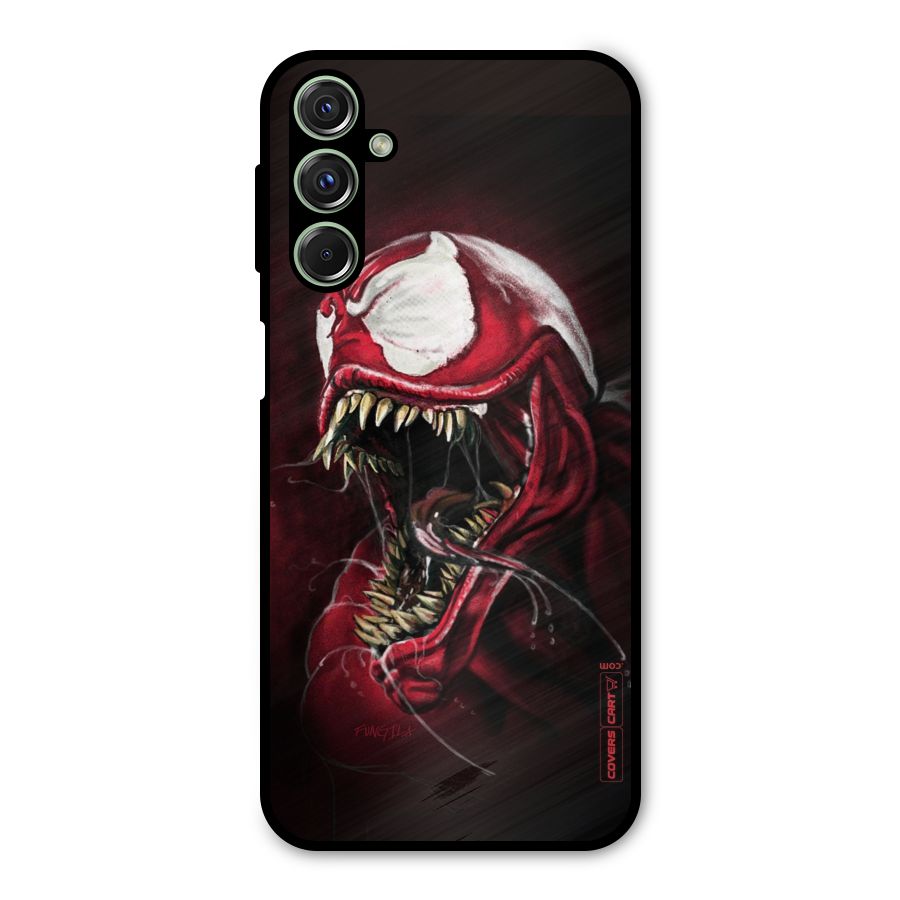 Red Venom Artwork Metal Back Case for Galaxy F34