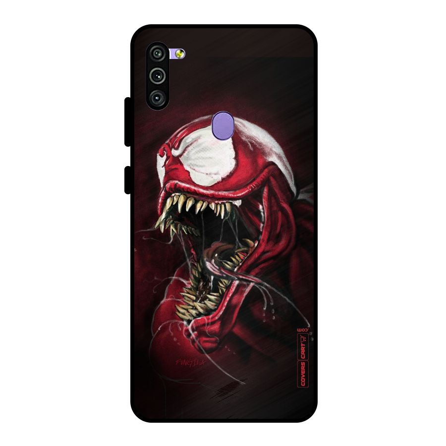 Red Venom Artwork Metal Back Case for Galaxy M11
