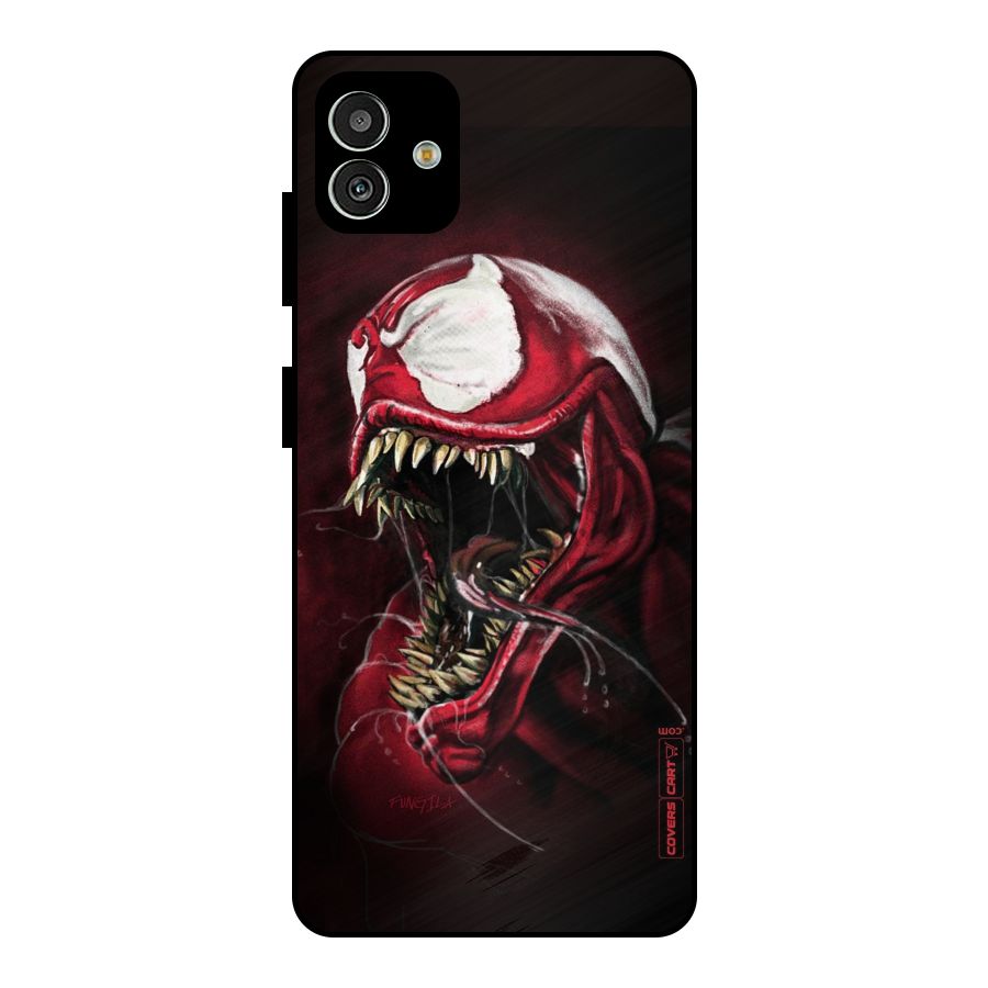 Red Venom Artwork Metal Back Case for Galaxy M13 5G