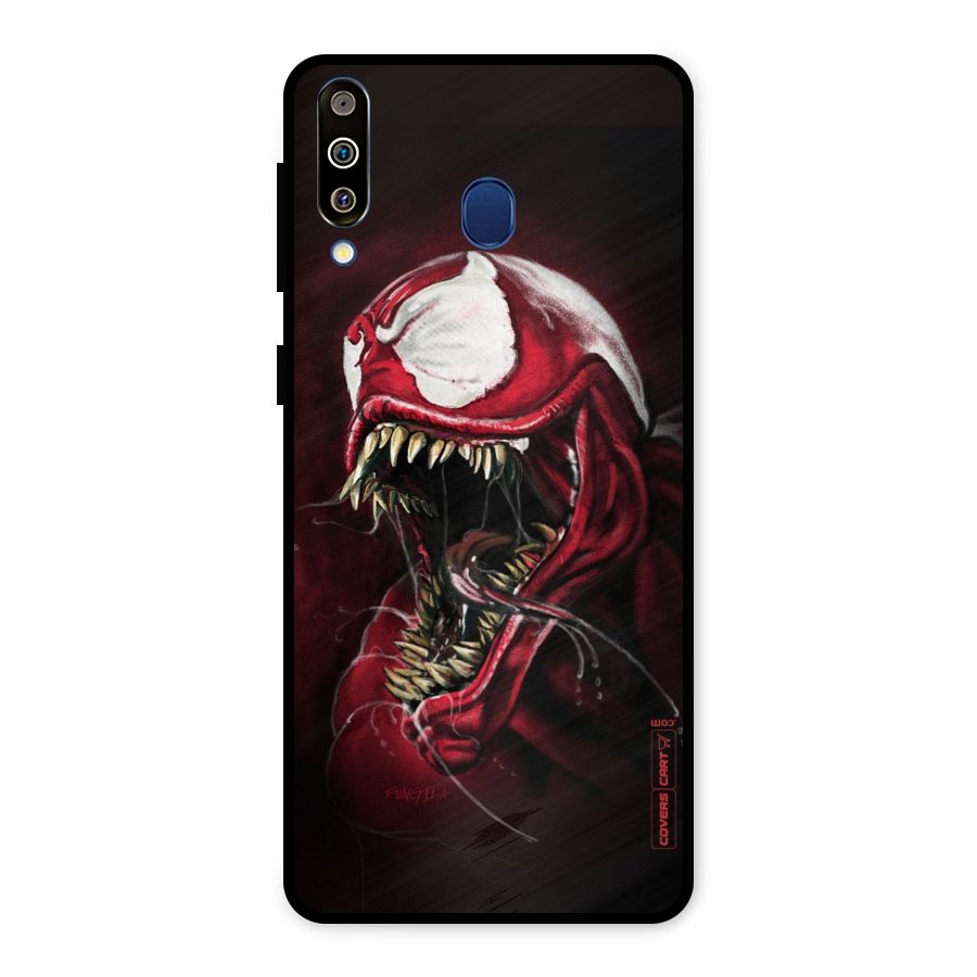 Red Venom Artwork Metal Back Case for Galaxy M30