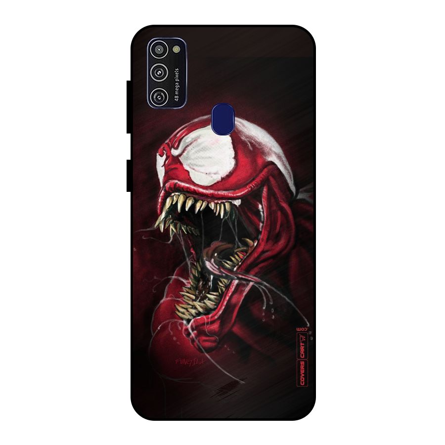 Red Venom Artwork Metal Back Case for Galaxy M30s