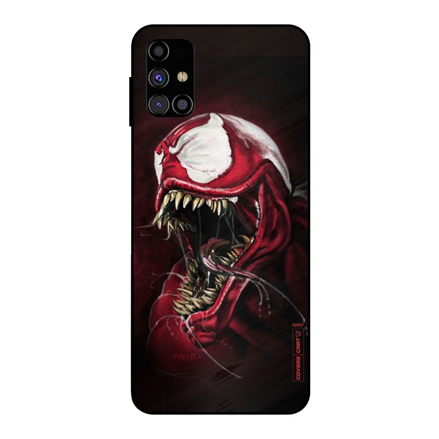 Red Venom Artwork Metal Back Case for Galaxy M31s