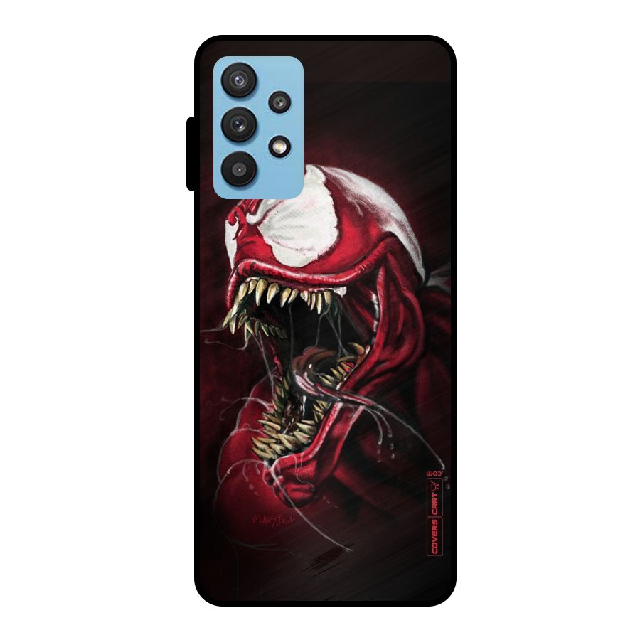 Red Venom Artwork Metal Back Case for Galaxy M32 5G