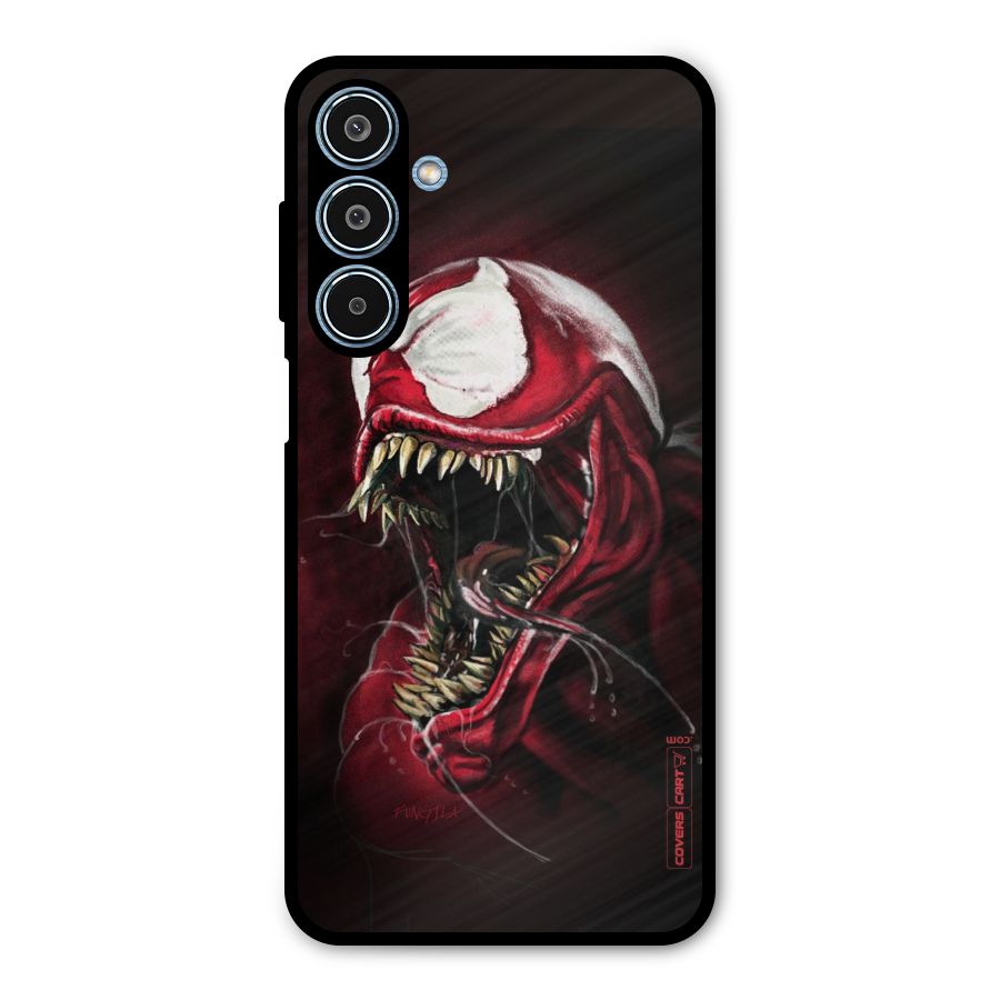 Red Venom Artwork Metal Back Case for Galaxy M35