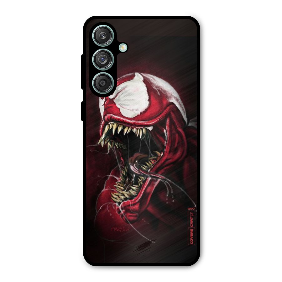 Red Venom Artwork Metal Back Case for Galaxy M55 5G