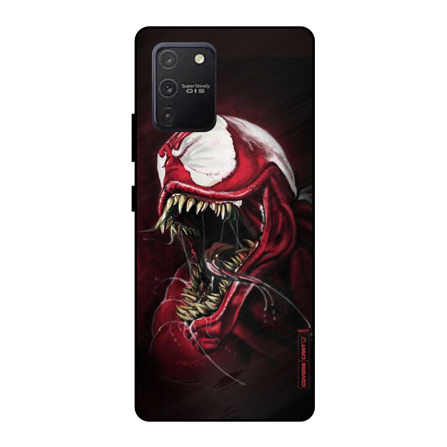 Red Venom Artwork Metal Back Case for Galaxy S10 Lite