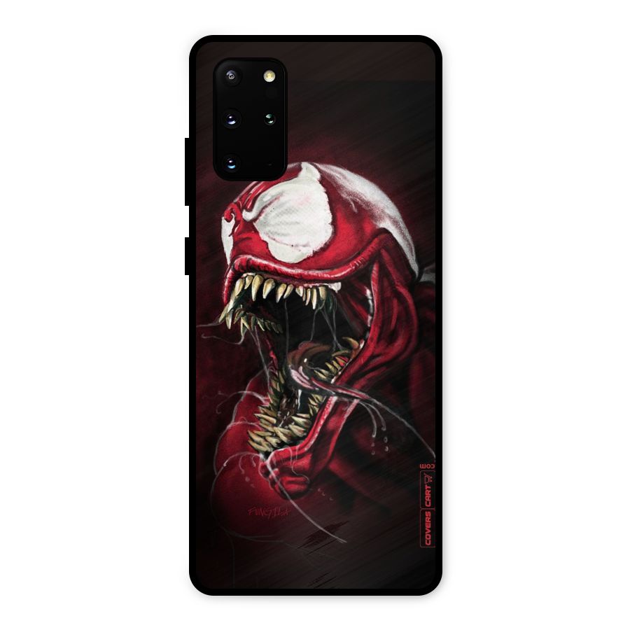 Red Venom Artwork Metal Back Case for Galaxy S20 Plus