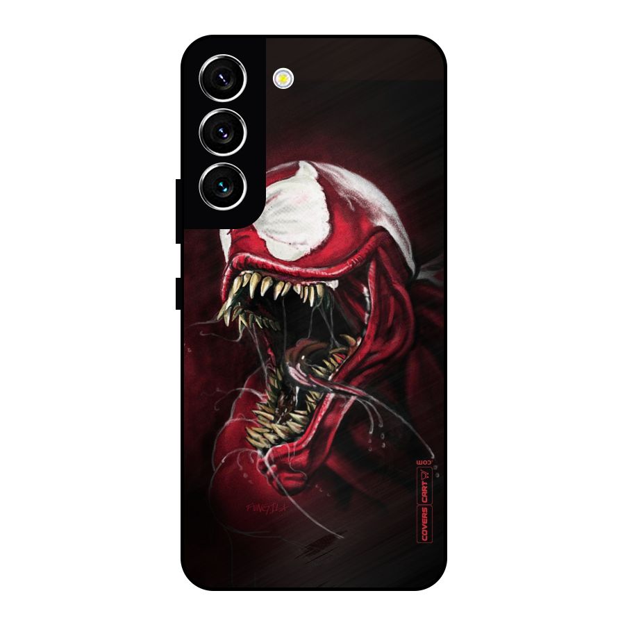 Red Venom Artwork Metal Back Case for Galaxy S22 5G