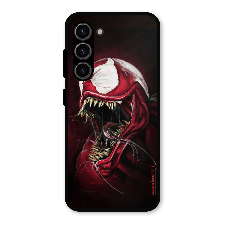 Red Venom Artwork Metal Back Case for Galaxy S23