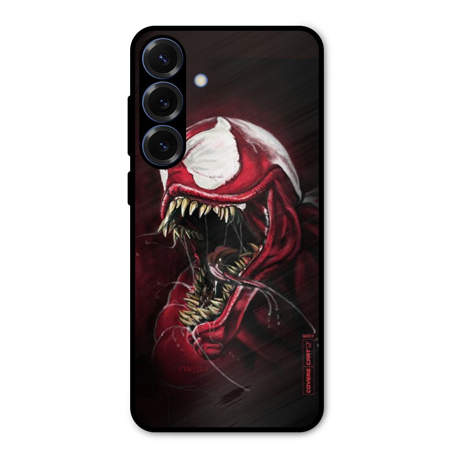 Red Venom Artwork Metal Back Case for Galaxy S25 Plus