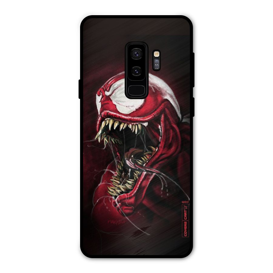 Red Venom Artwork Metal Back Case for Galaxy S9 Plus
