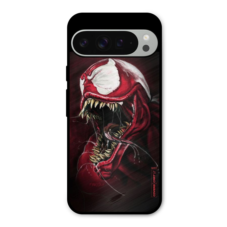 Red Venom Artwork Metal Back Case for Google Pixel 9 Pro XL