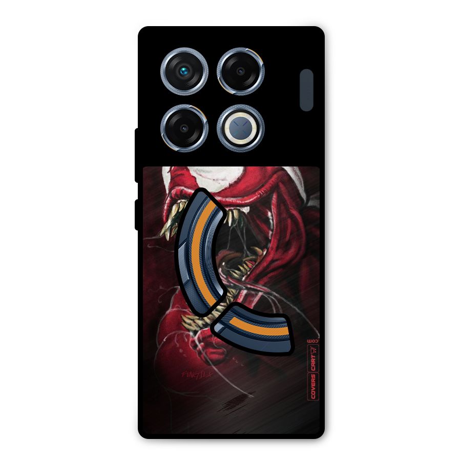 Red Venom Artwork Metal Back Case for Infinix GT 20 Pro