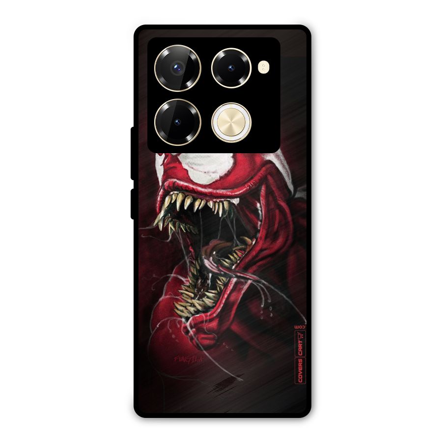 Red Venom Artwork Metal Back Case for Infinix Note 40 Pro Plus