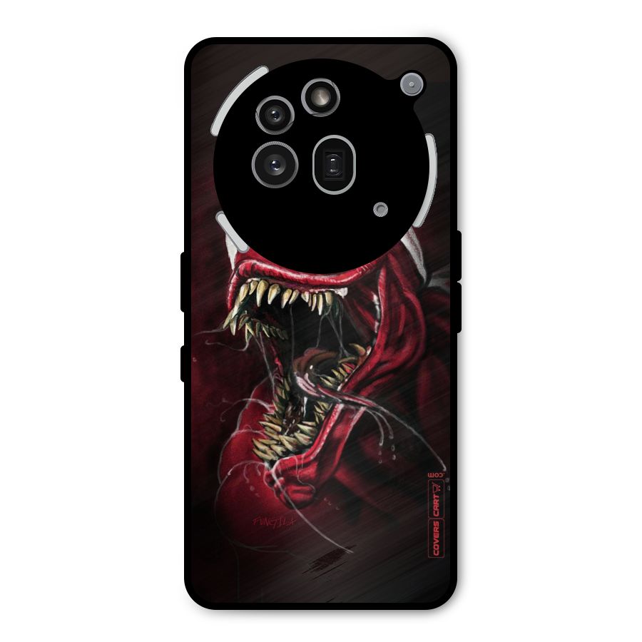 Red Venom Artwork Metal Back Case for Nothing Phone 3a Pro
