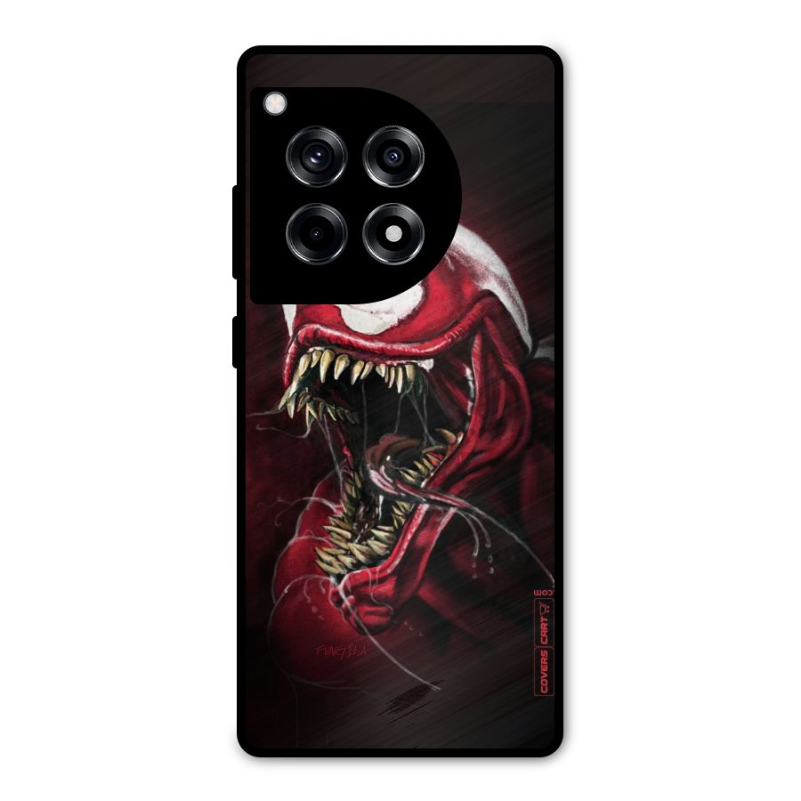 Red Venom Artwork Metal Back Case for OnePlus 12R