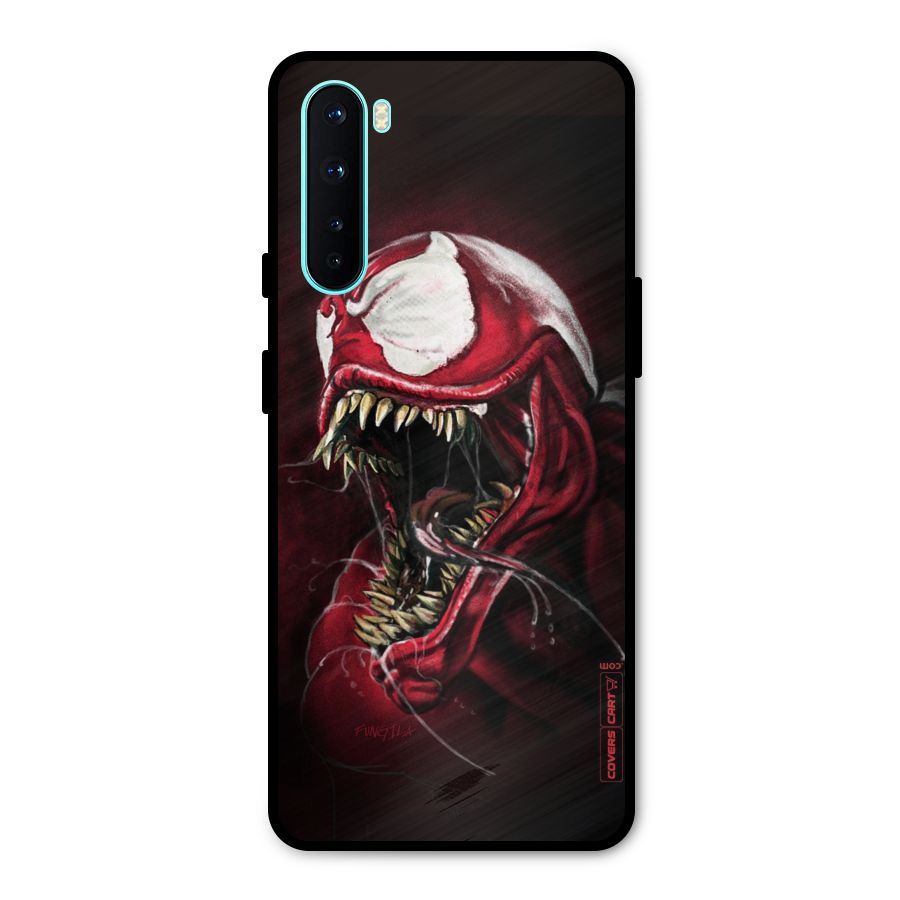 Red Venom Artwork Metal Back Case for OnePlus Nord