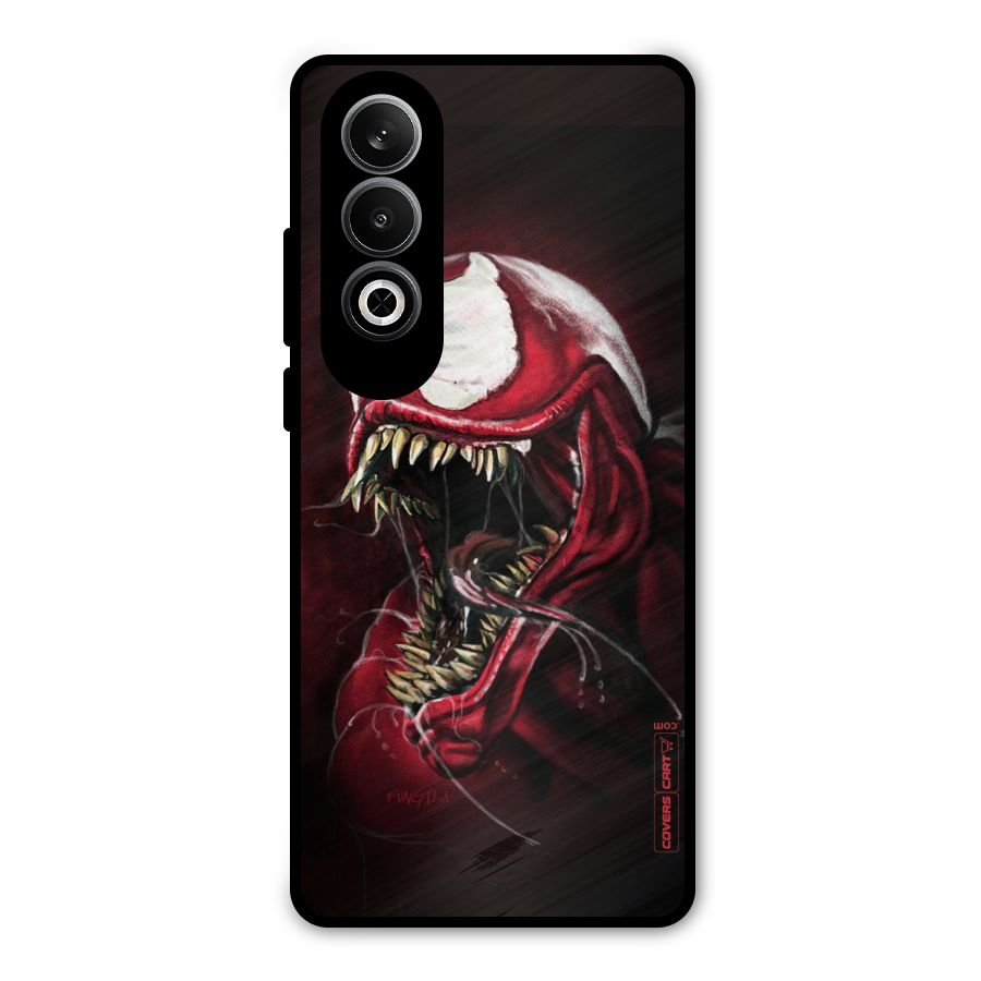 Red Venom Artwork Metal Back Case for OnePlus Nord CE4