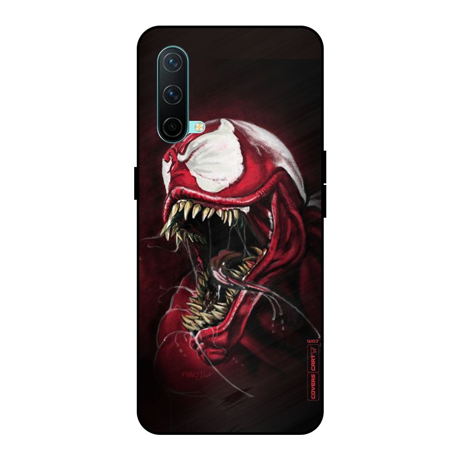 Red Venom Artwork Metal Back Case for OnePlus Nord CE 5G