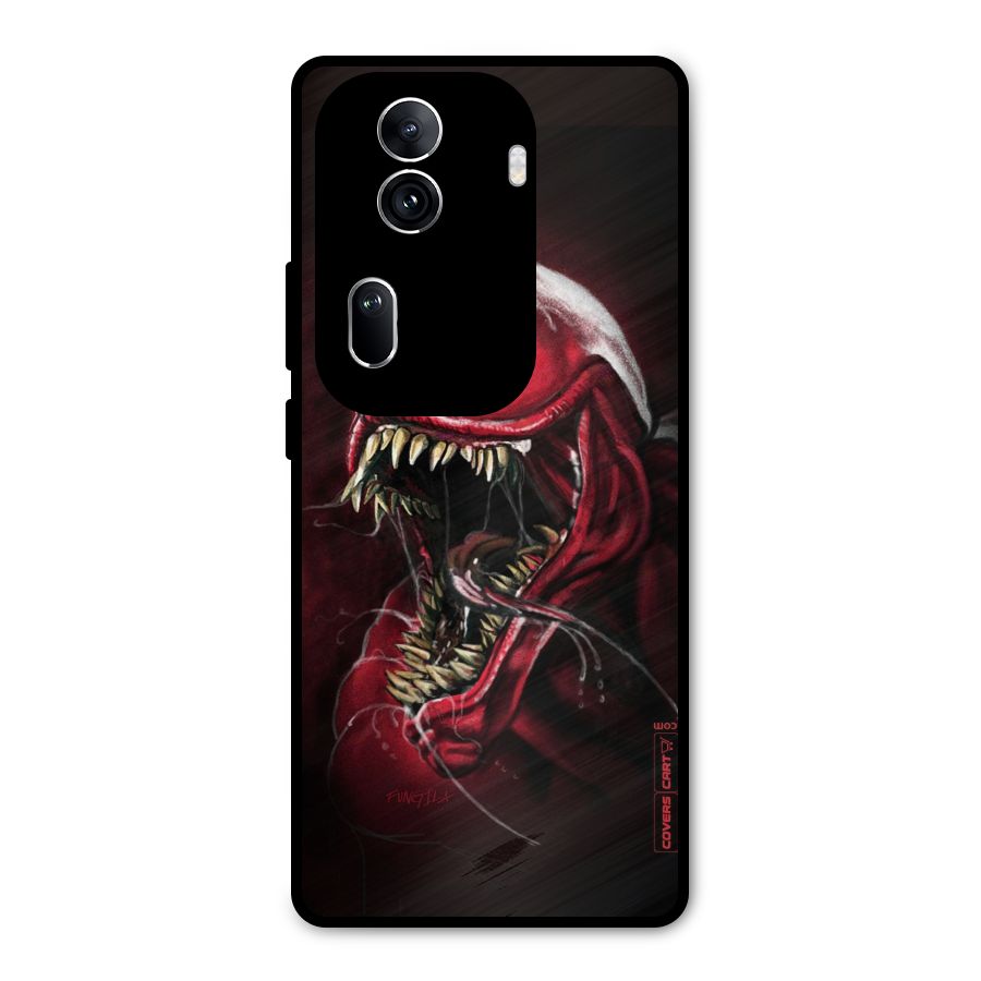 Red Venom Artwork Metal Back Case for Oppo Reno11 Pro 5G