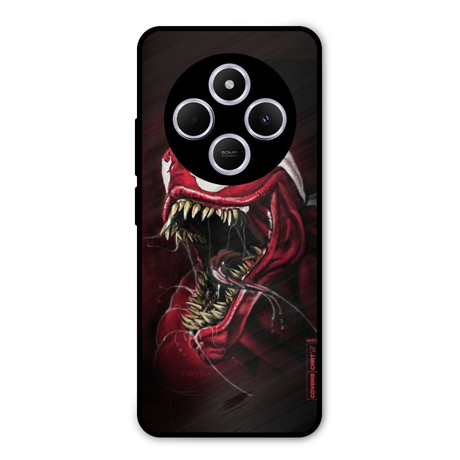 Red Venom Artwork Metal Back Case for Poco C75 5G