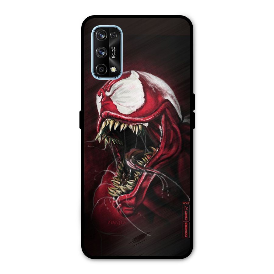 Red Venom Artwork Metal Back Case for Realme 7 Pro
