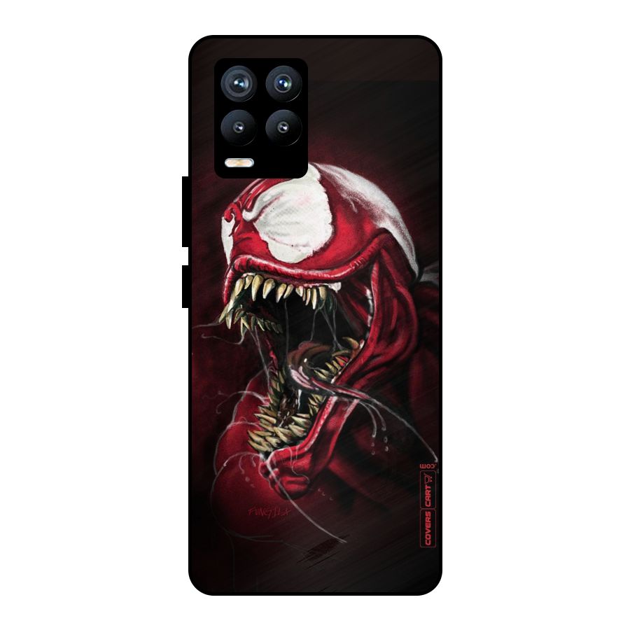 Red Venom Artwork Metal Back Case for Realme 8 Pro
