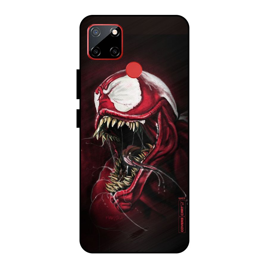 Red Venom Artwork Metal Back Case for Realme C12