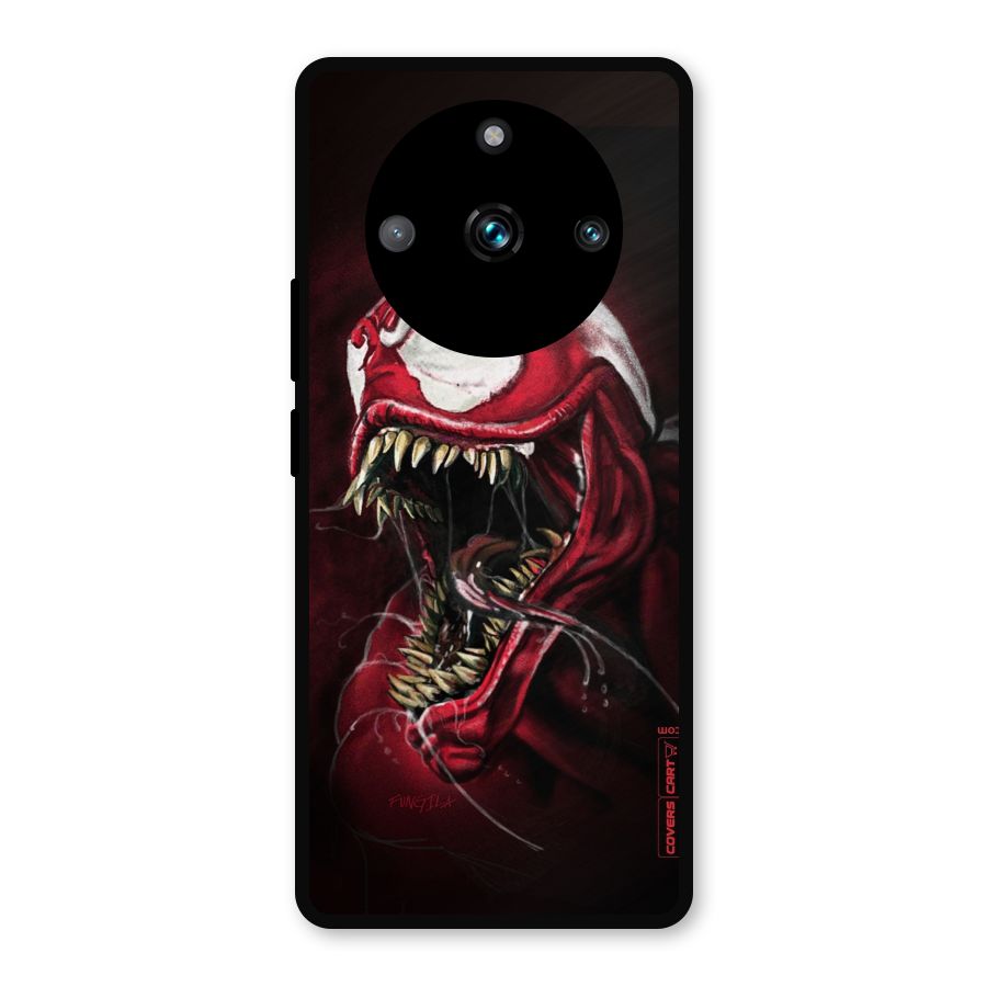 Red Venom Artwork Metal Back Case for Realme Narzo 60 Pro