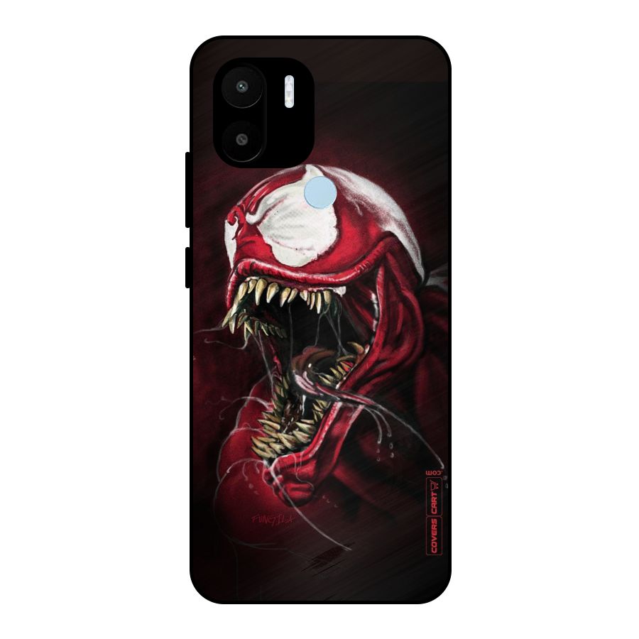 Red Venom Artwork Metal Back Case for Redmi A1+