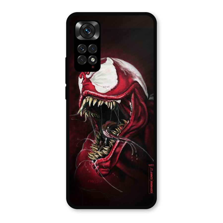 Red Venom Artwork Metal Back Case for Redmi Note 11s