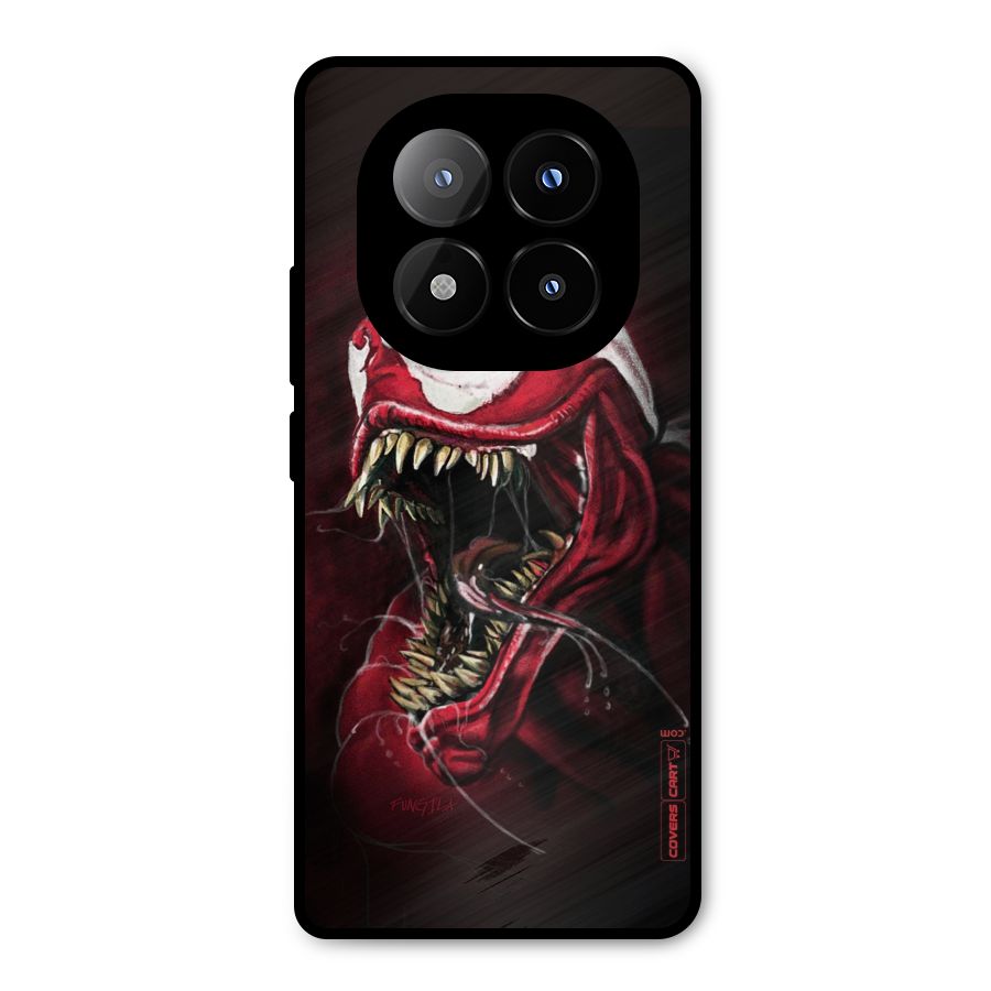 Red Venom Artwork Metal Back Case for Redmi Note 14 Pro Plus 5G