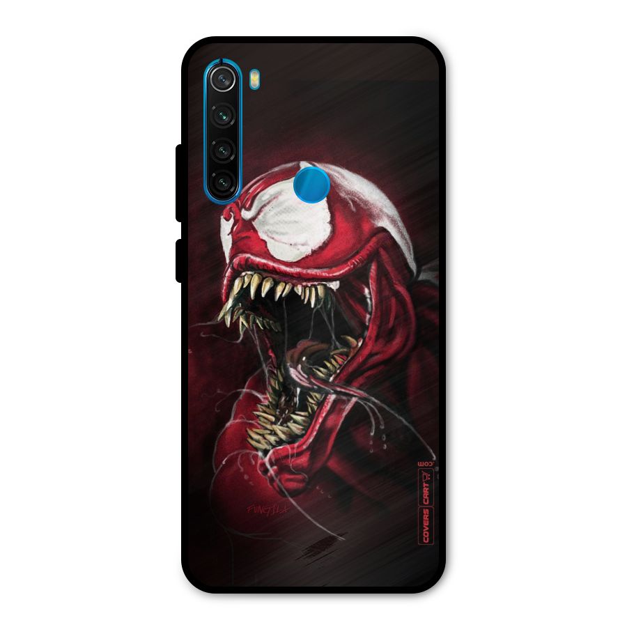Red Venom Artwork Metal Back Case for Redmi Note 8