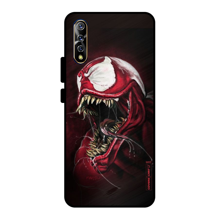 Red Venom Artwork Metal Back Case for Vivo S1