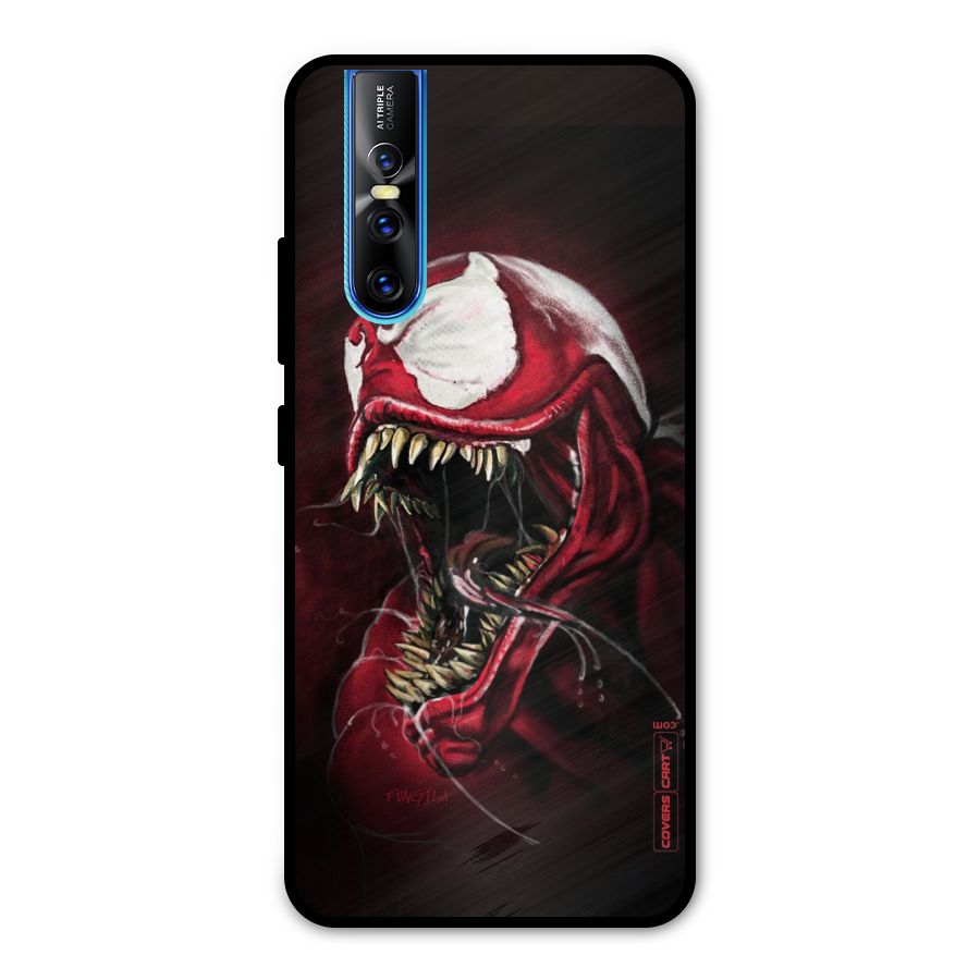 Red Venom Artwork Metal Back Case for Vivo V15 Pro