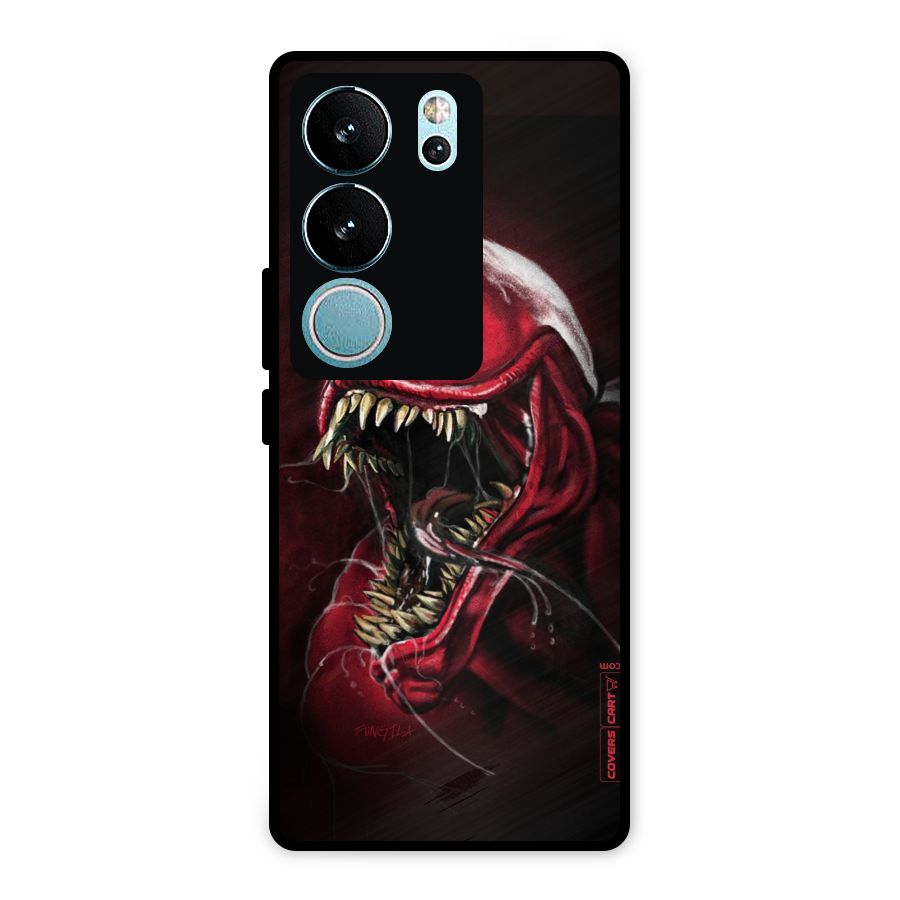 Red Venom Artwork Metal Back Case for Vivo V29