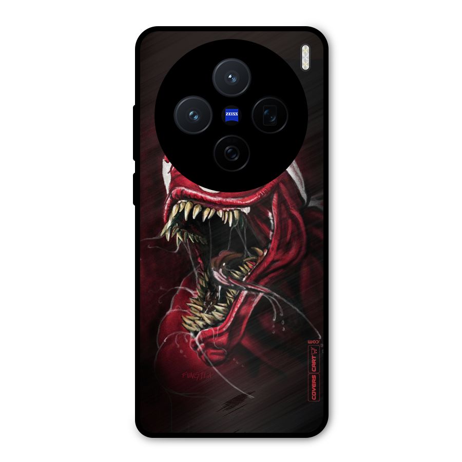 Red Venom Artwork Metal Back Case for Vivo X200