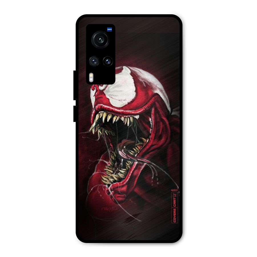 Red Venom Artwork Metal Back Case for Vivo X60