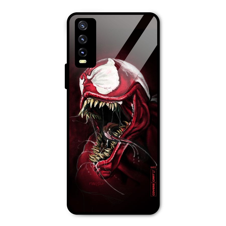 Red Venom Artwork Metal Back Case for Vivo Y20