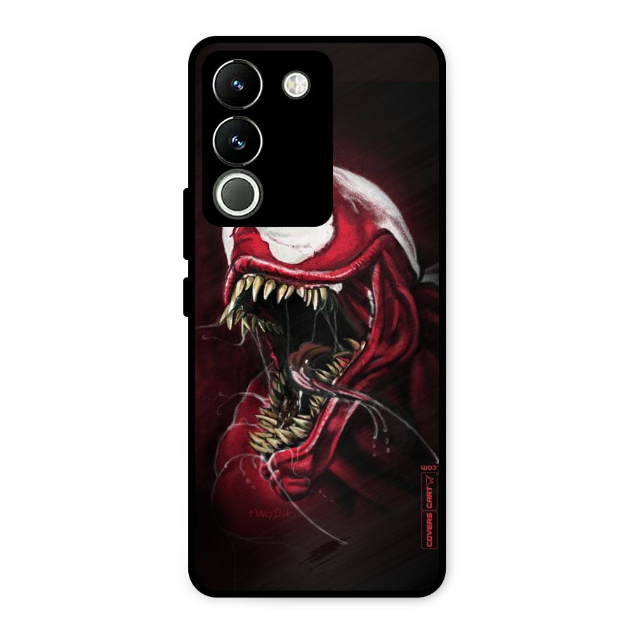 Red Venom Artwork Metal Back Case for Vivo Y200