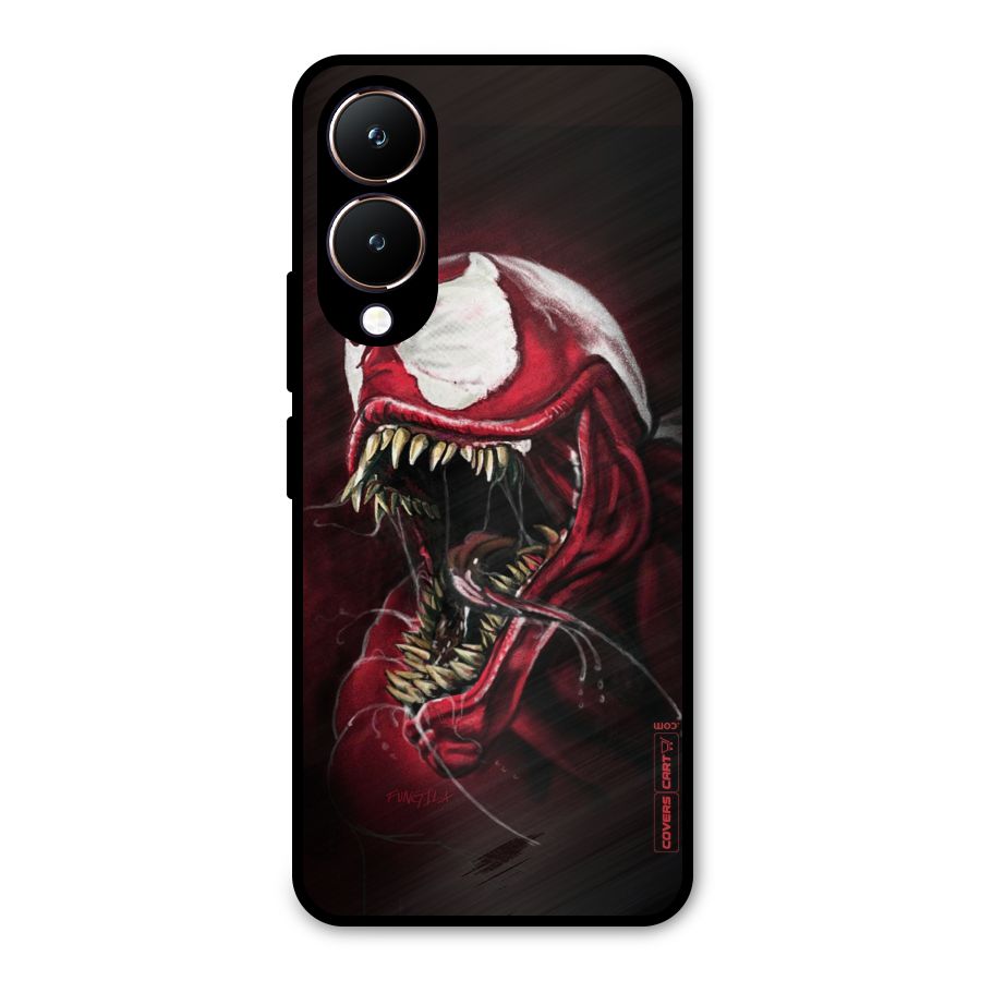 Red Venom Artwork Metal Back Case for Vivo Y28