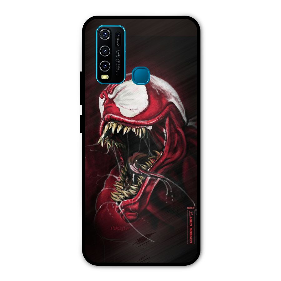 Red Venom Artwork Metal Back Case for Vivo Y30