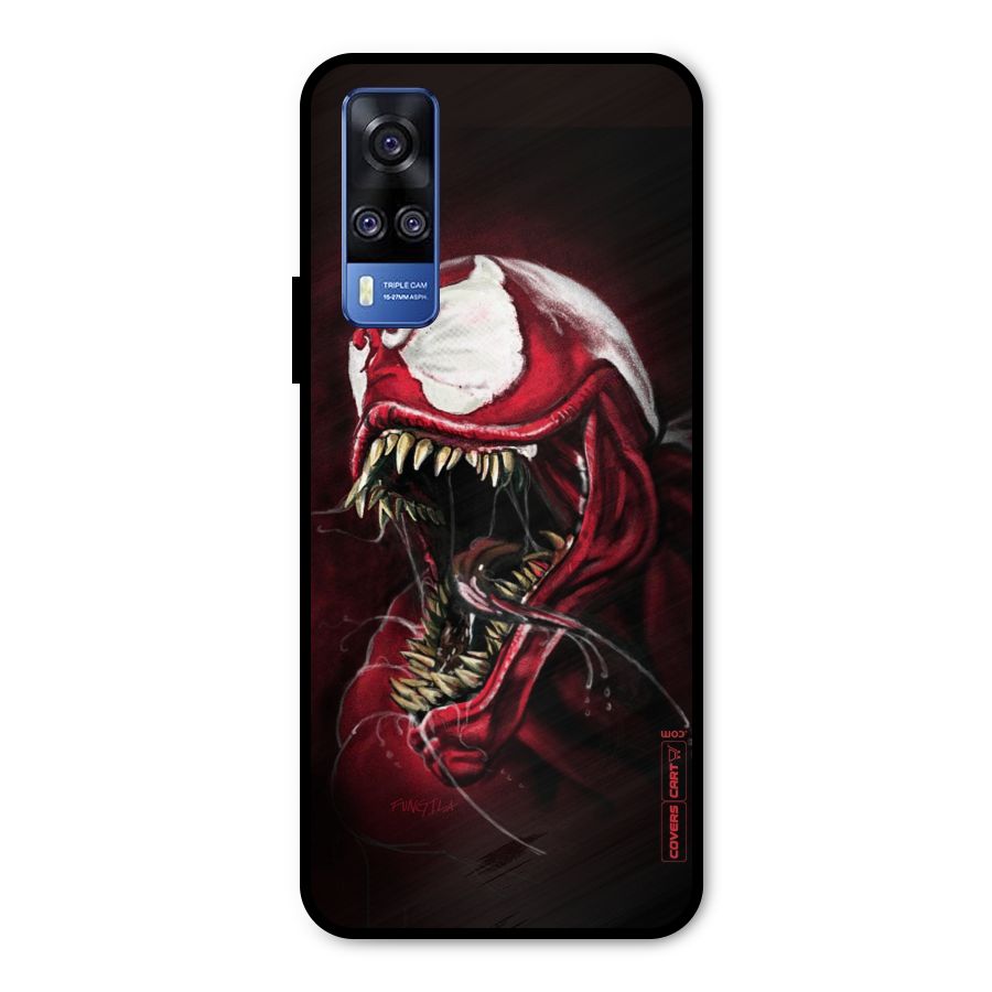 Red Venom Artwork Metal Back Case for Vivo Y31